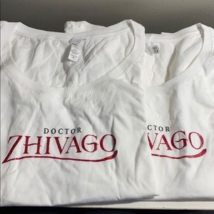 2 bundle doctor zhivago tshirt lot